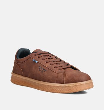 Jack & Jones Sneakers Wit/Cognac