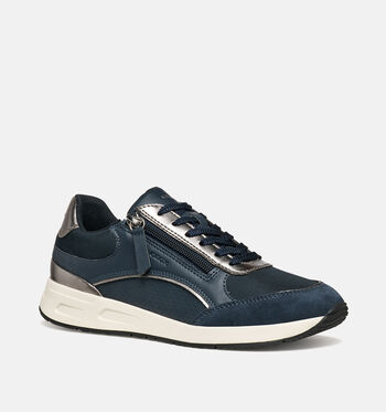 Geox Sneakers Wit/Goud/Blauw