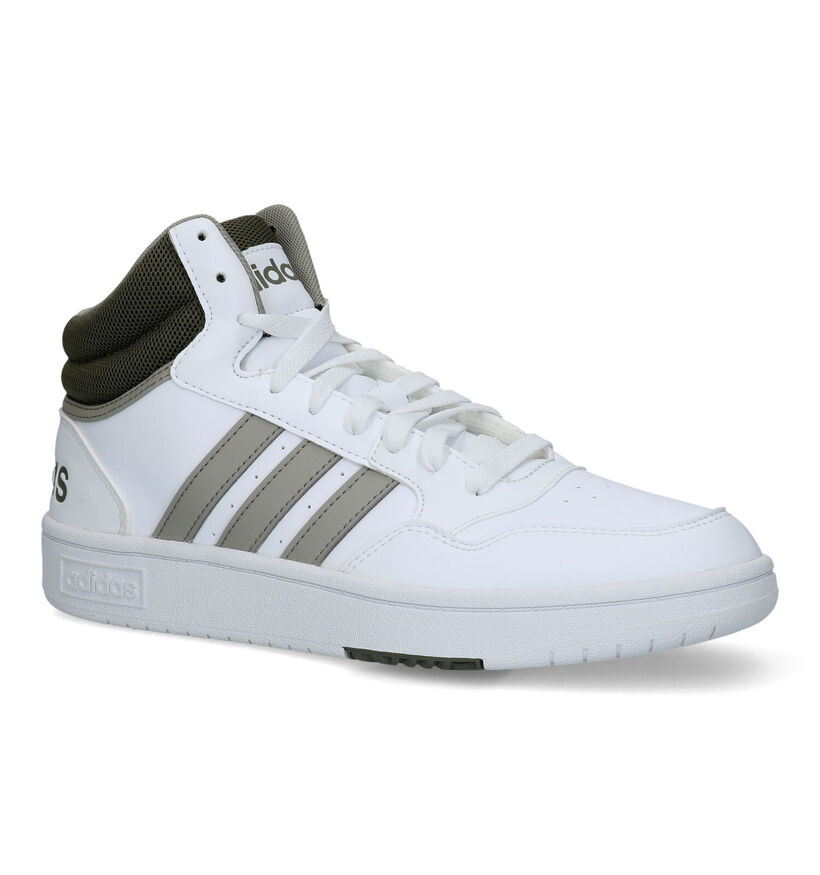 adidas Hoops 3.0 Mid Witte Sneakers voor heren (324958)