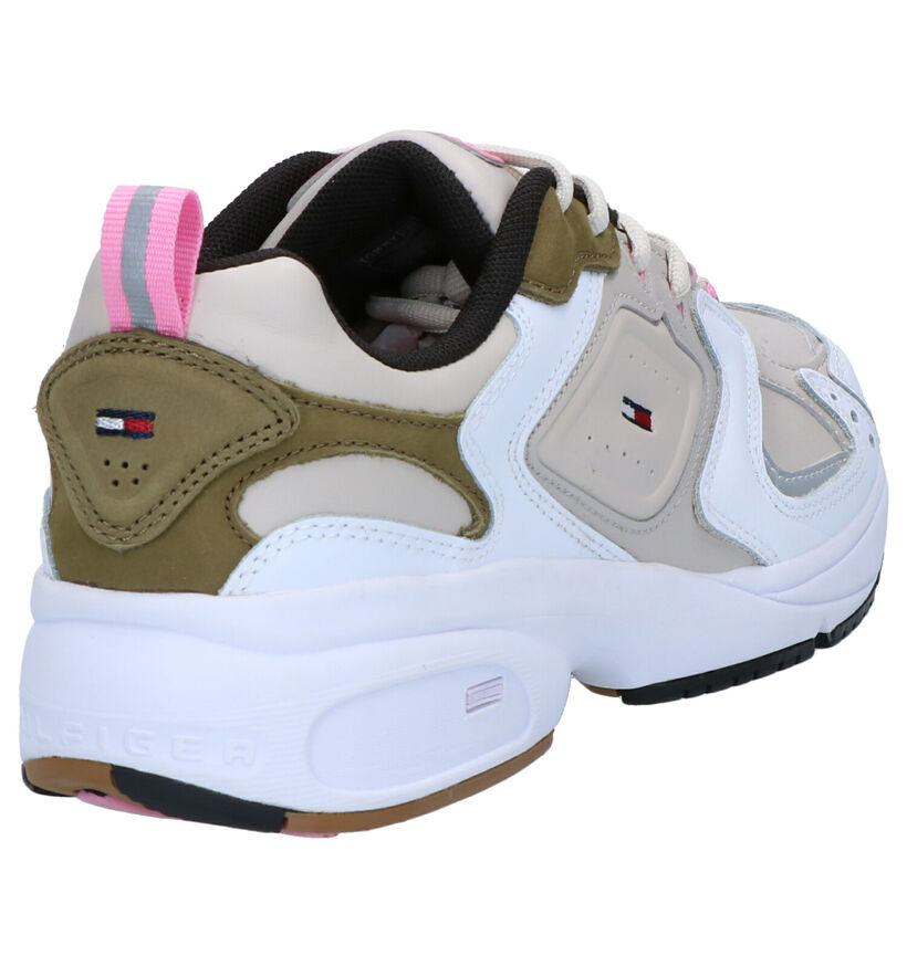 Tommy Hilfiger WMNS Heritage Wit/Beige Sneakers in kunstleer (264952)