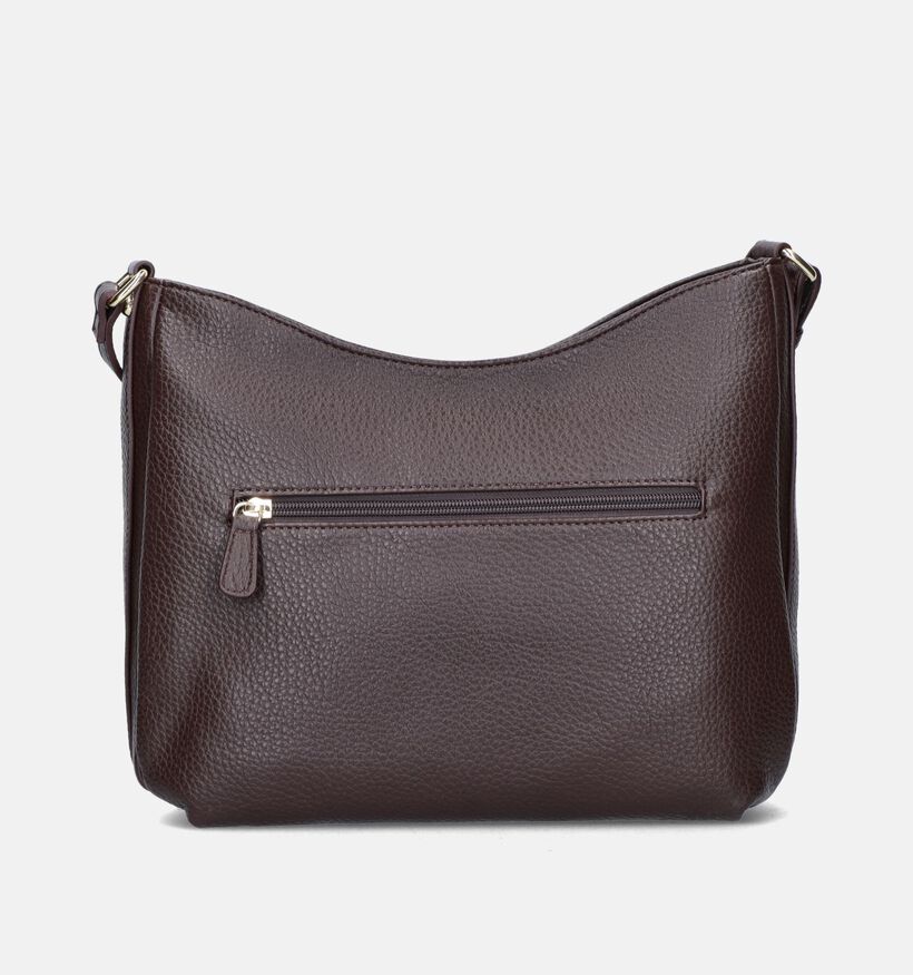 Laurent David Donkerbruine Schoudertas voor dames (365145)