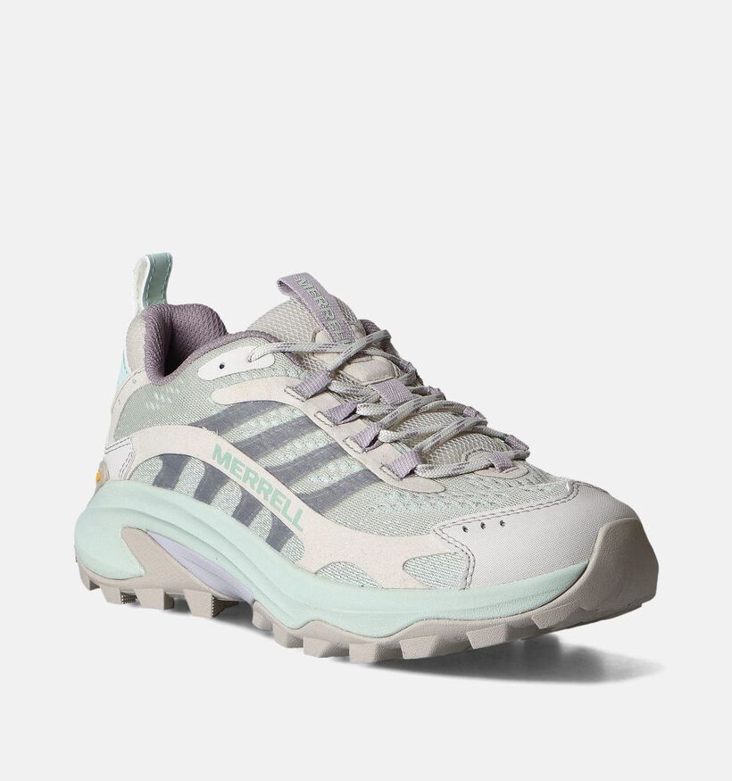 Merrel Moab Speed 2 Groene Wandelschoenen voor dames (352486) - geschikt voor steunzolen
