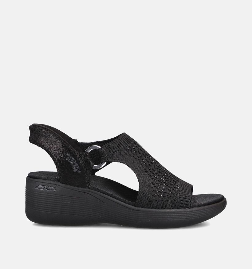 Skechers Pier Lite Park Path Zwarte Sandalen voor dames (371235)