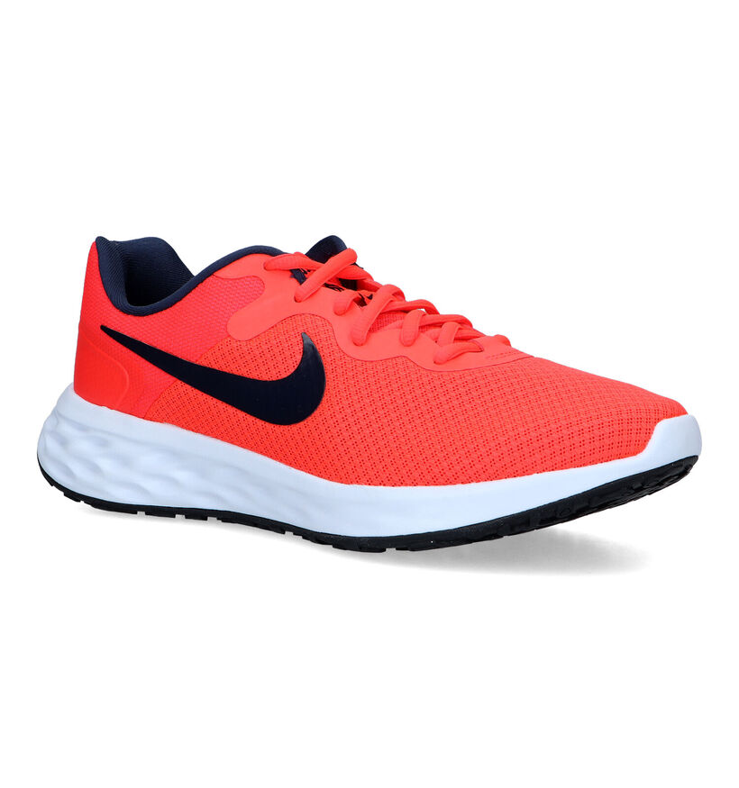 Nike Revolution 6 Zwarte sneakers in kunstleer (316490)