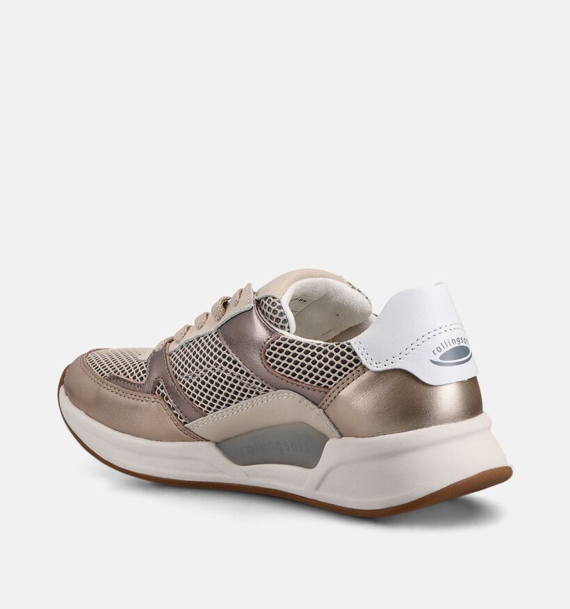 Gabor Rollingsoft Gouden Sneakers voor dames (368407) - geschikt voor steunzolen