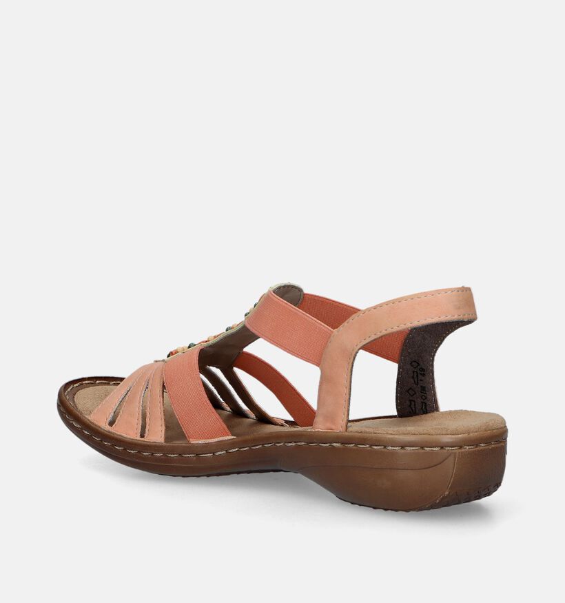 Rieker Oranje Platte sandalen voor dames (339114)