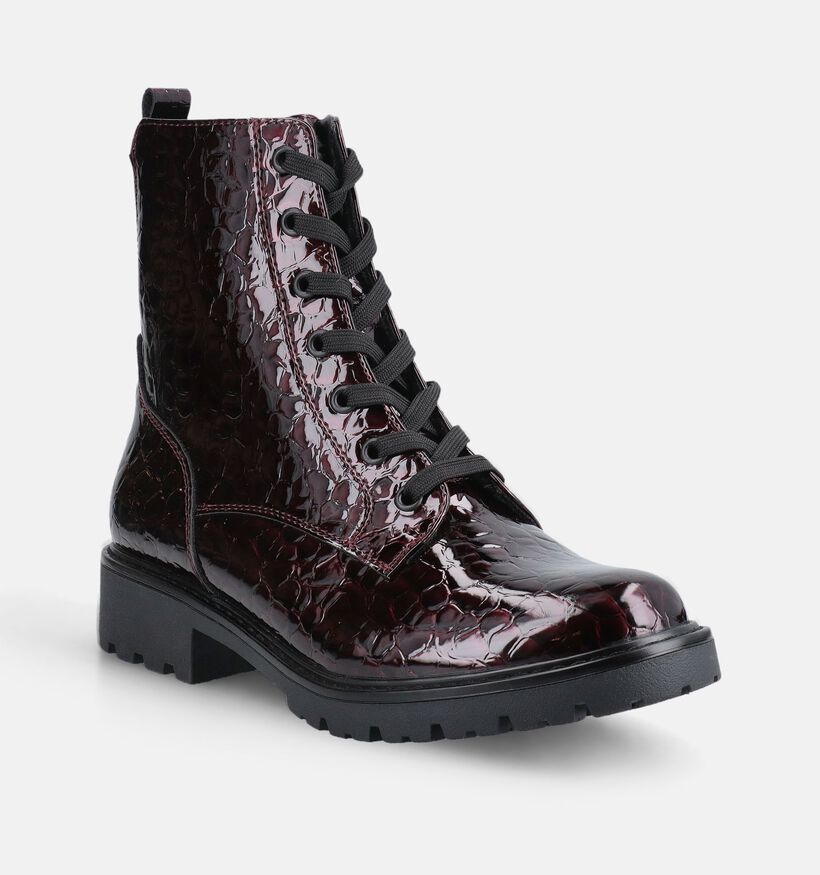Relife Bordeaux Boots met Veter en Rits voor dames (377803)