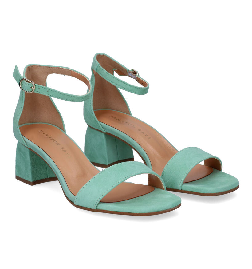 Hampton Bays Sandales à talons en Vert clair pour femmes (310361)