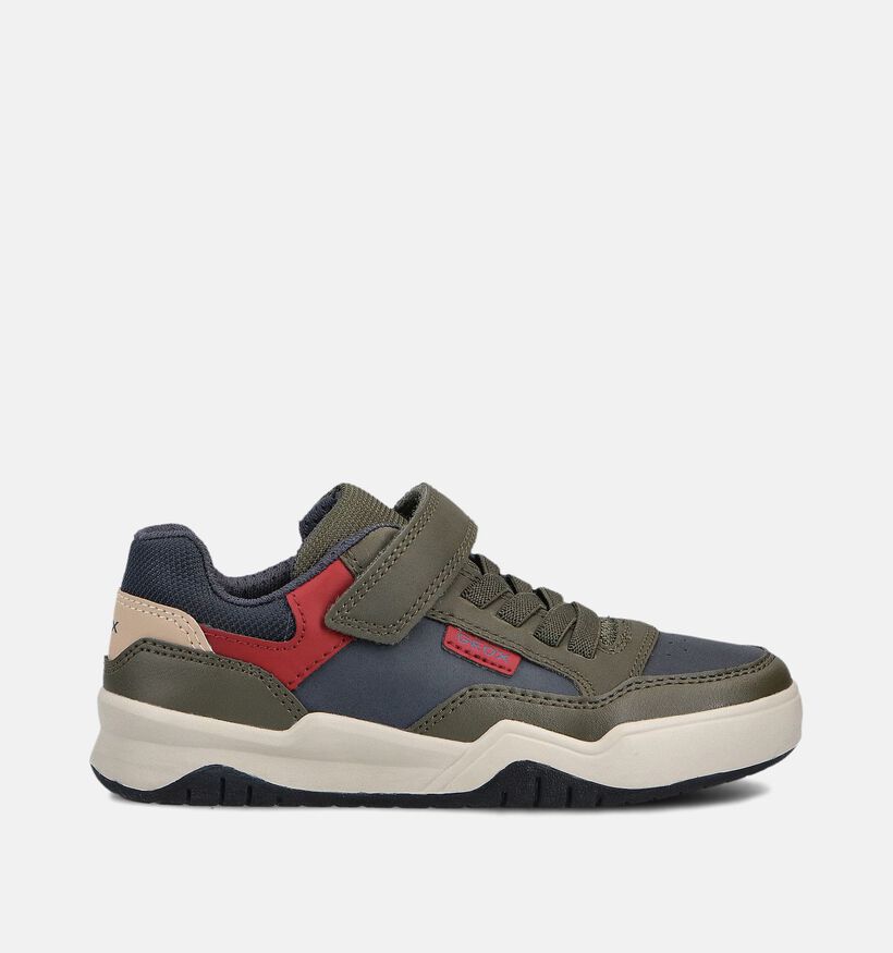 Geox Perth Baskets en Vert kaki pour garçons (361923) - pour semelles orthopédiques