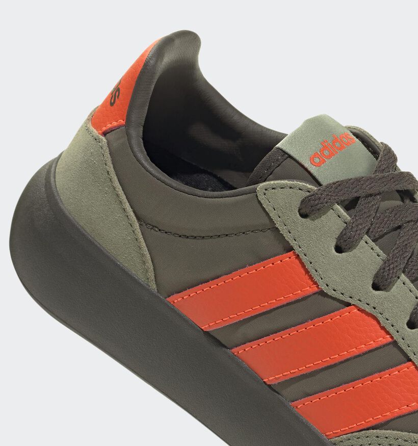 adidas Barreda Decode Baskets en Vert/Orange pour garçons (365361) - pour semelles orthopédiques