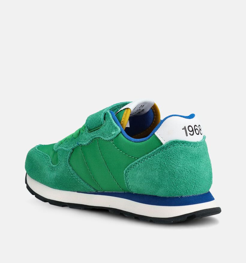 Sun68 Tom Solid Baskets basses en Vert pour filles, gar&ccedil;ons (369066) - pour semelles orthop&eacute;diques
