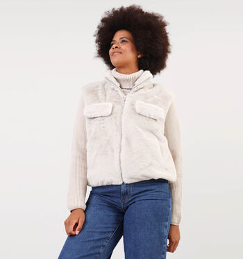 Manteau court beige