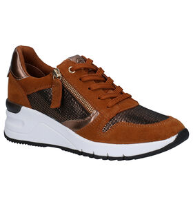 Tamaris Baskets casual en Cognac en textile (277332)