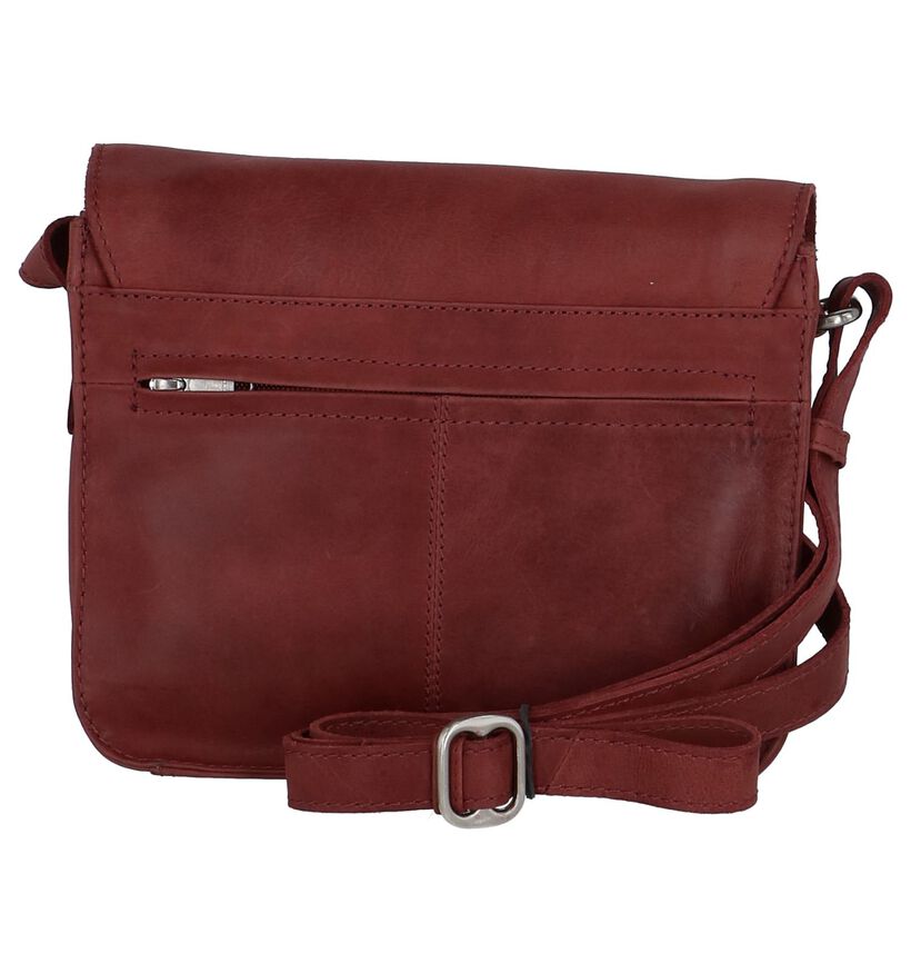 Bordeaux Crossbodytas Hampton Bays in leer (237991)