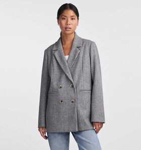 Pieces Haven Blazer double breasted en Gris pour femmes (332308)