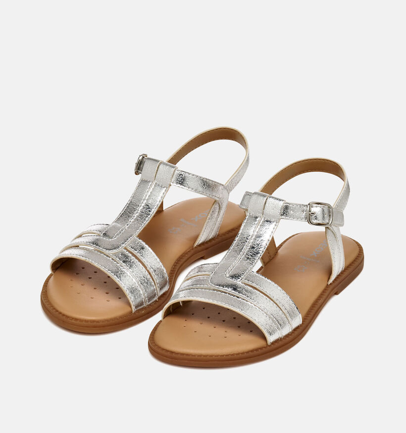 Geox J Karly Zilveren Sandalen voor meisjes (368846)