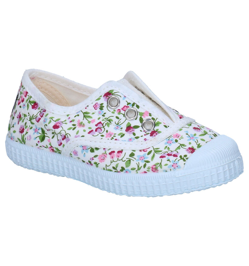 Cienta Slip-ons en Blanc pour filles (348702) - pour semelles orthopédiques