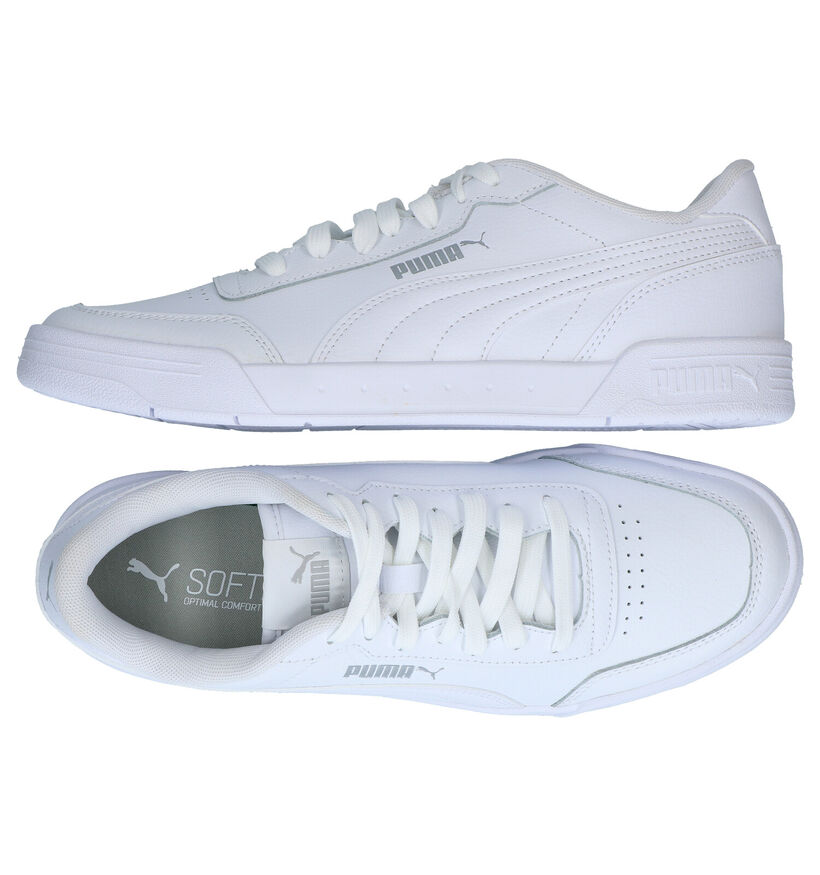 Puma Caracal Witte Sneakers in kunstleer (276735)