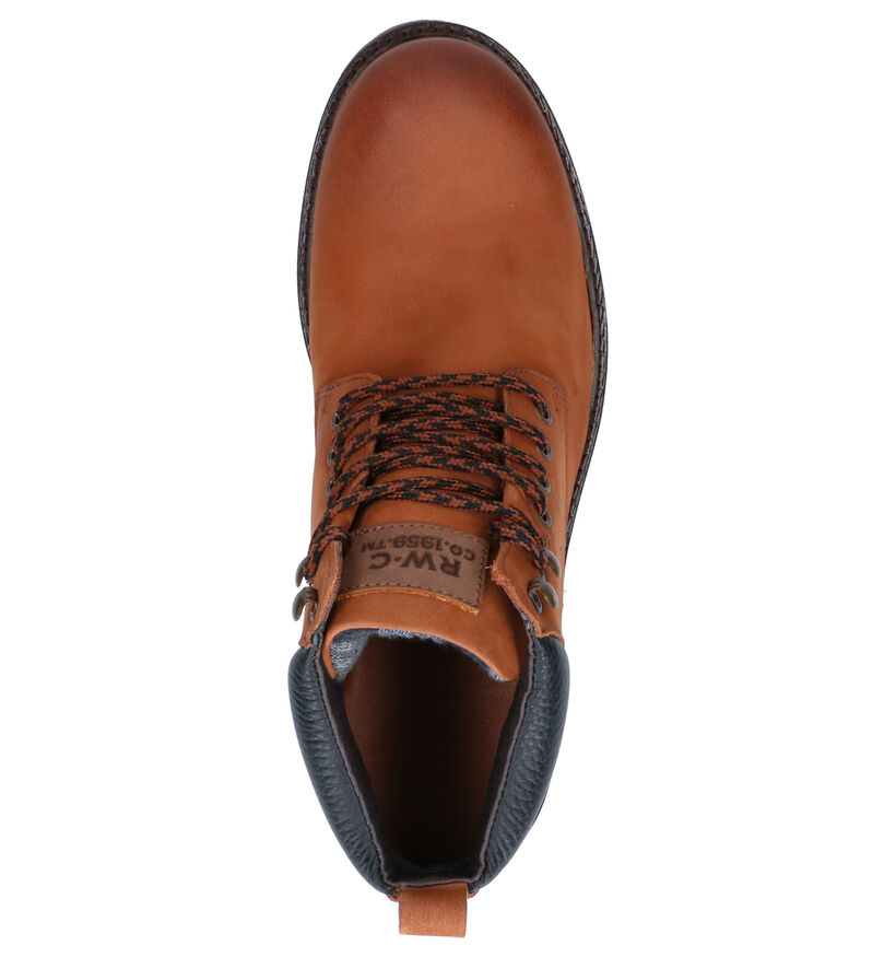River Woods Rebel Bottines en Cognac en nubuck (259910)