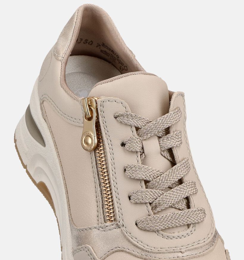 Rieker Baskets habill&eacute;es en Or pour femmes (367720) - pour semelles orthop&eacute;diques