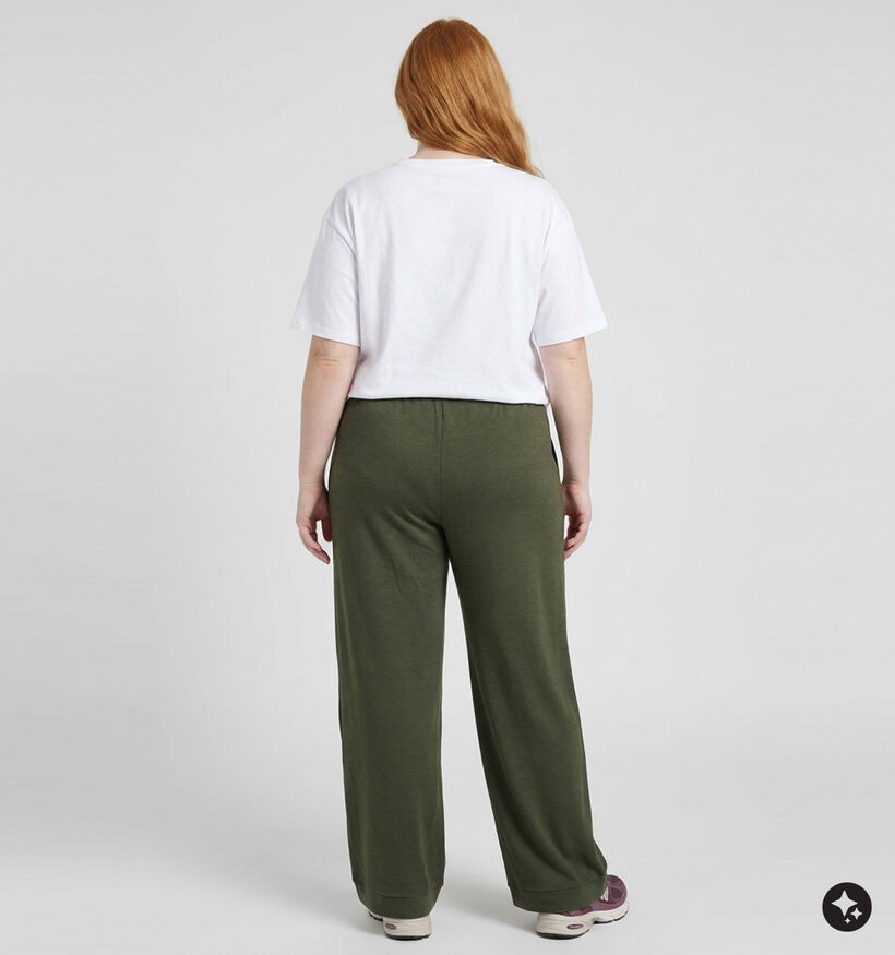 Vero Moda Curve Chali Donkergroene Geklede Broek voor dames (378133)
