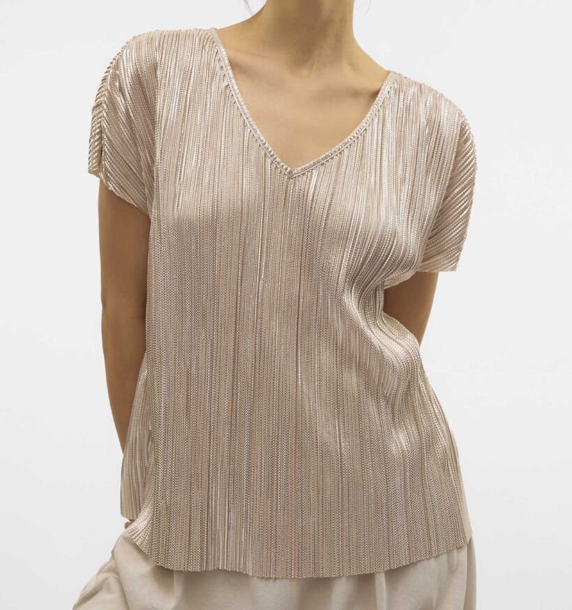 Vero Moda Duvi Zilveren T-shirt voor dames (358776)