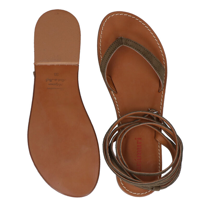 Rarámuri Sandales en Kaki pour femmes (293632)