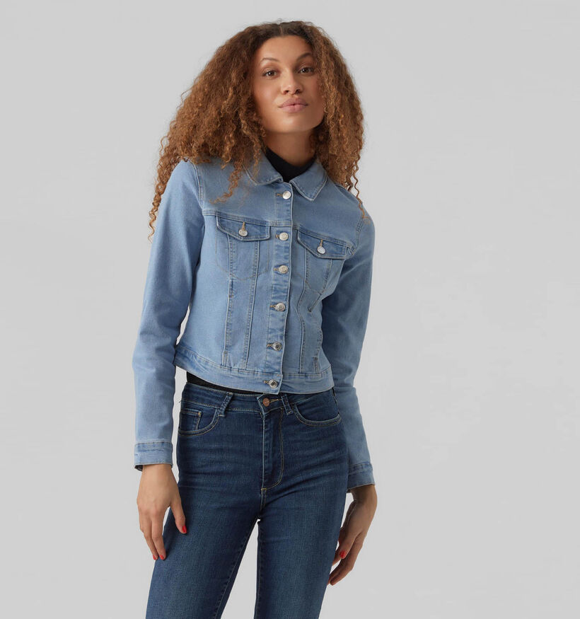 Vero Moda Luna Veste en jeans en Bleu (323870)