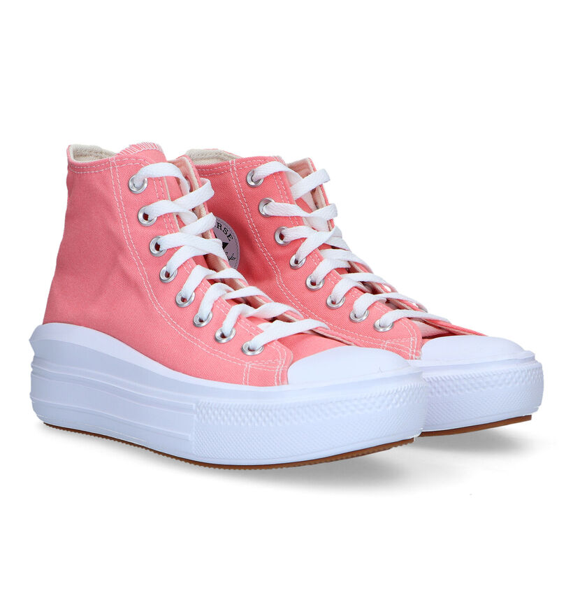 Convers Chuck Taylor All Star Move Platform Baskets en Rose pour femmes (325471)