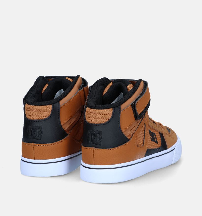 DC Shoes Pure High Top Baskets de skate en Cognac pour garçons (326851)