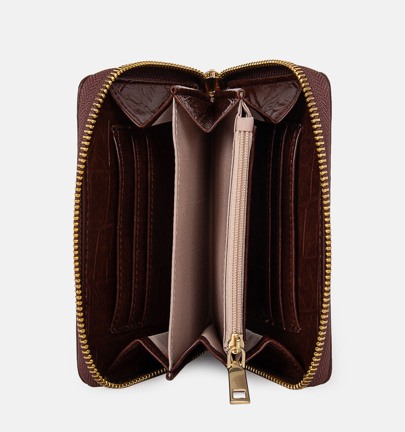 Laurent David Cognac Portemonnee met Rits voor dames (381593)