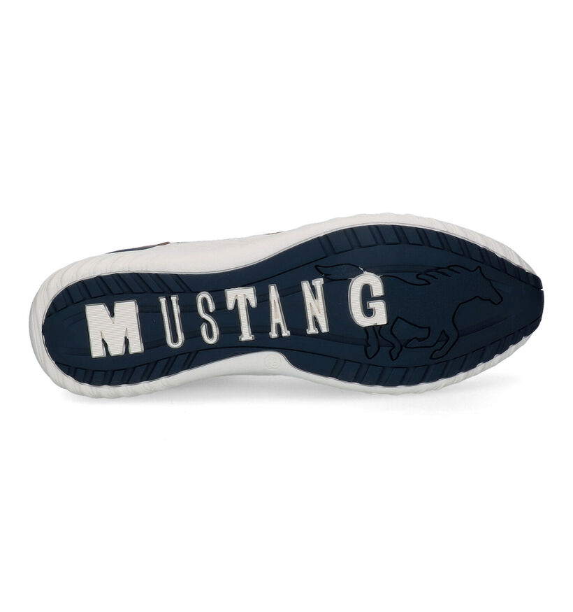 Mustang Baskets Slip-on en Vert kaki en textile (303650)