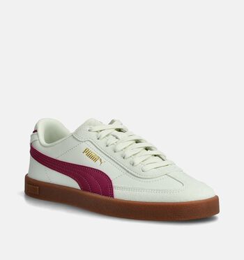 Puma Club II Era Low Sneakers Wit/Beige/Roze/Groen