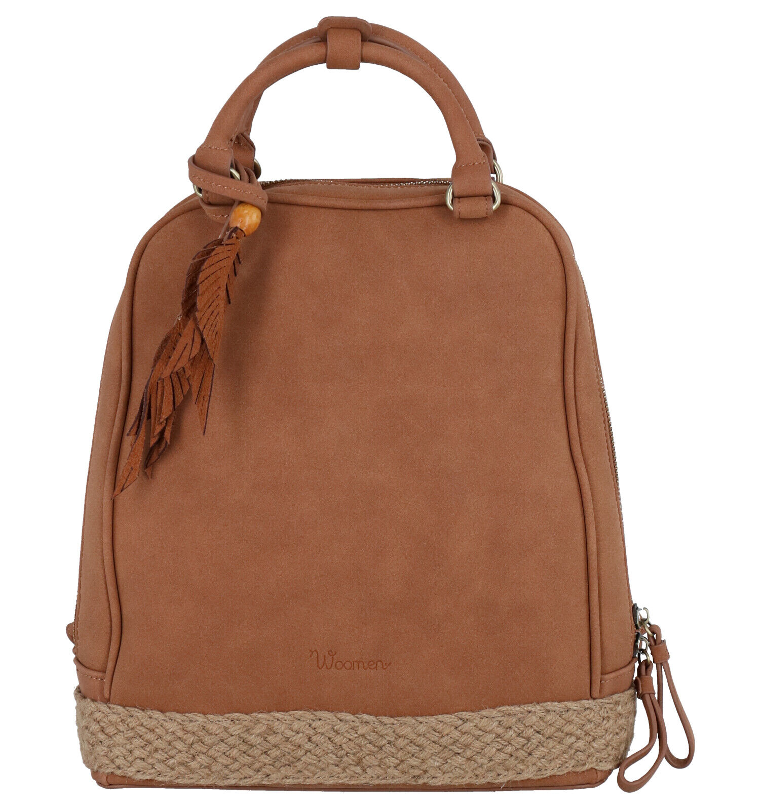 Woomen Anemone Vegan Cognac Rugzak Dames Rugzakken Online op TORFS.BE