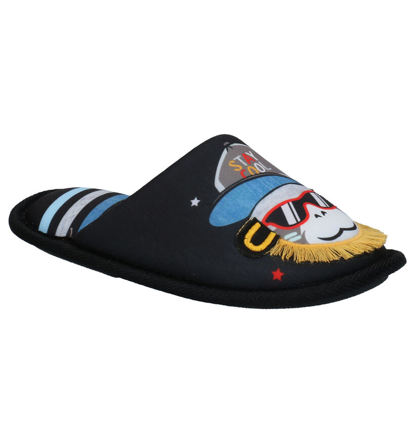 Marline Pantoufles ouvertes en Noir pour filles (296140)