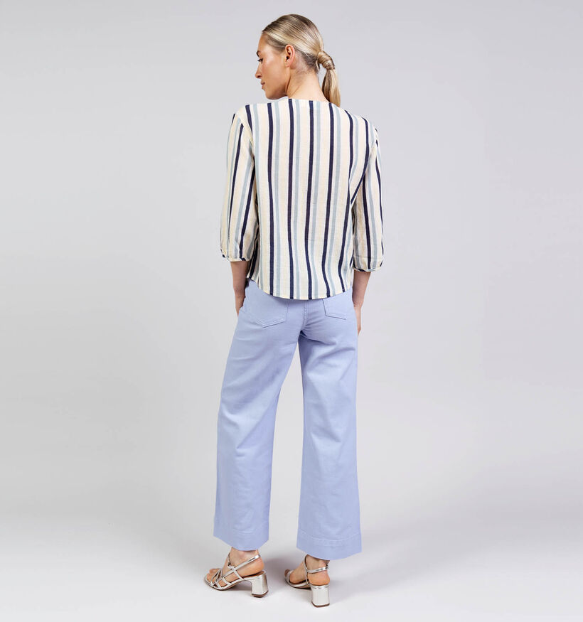 Vila Caligo Blouse en Jaune/Bleu pour femmes (369460)