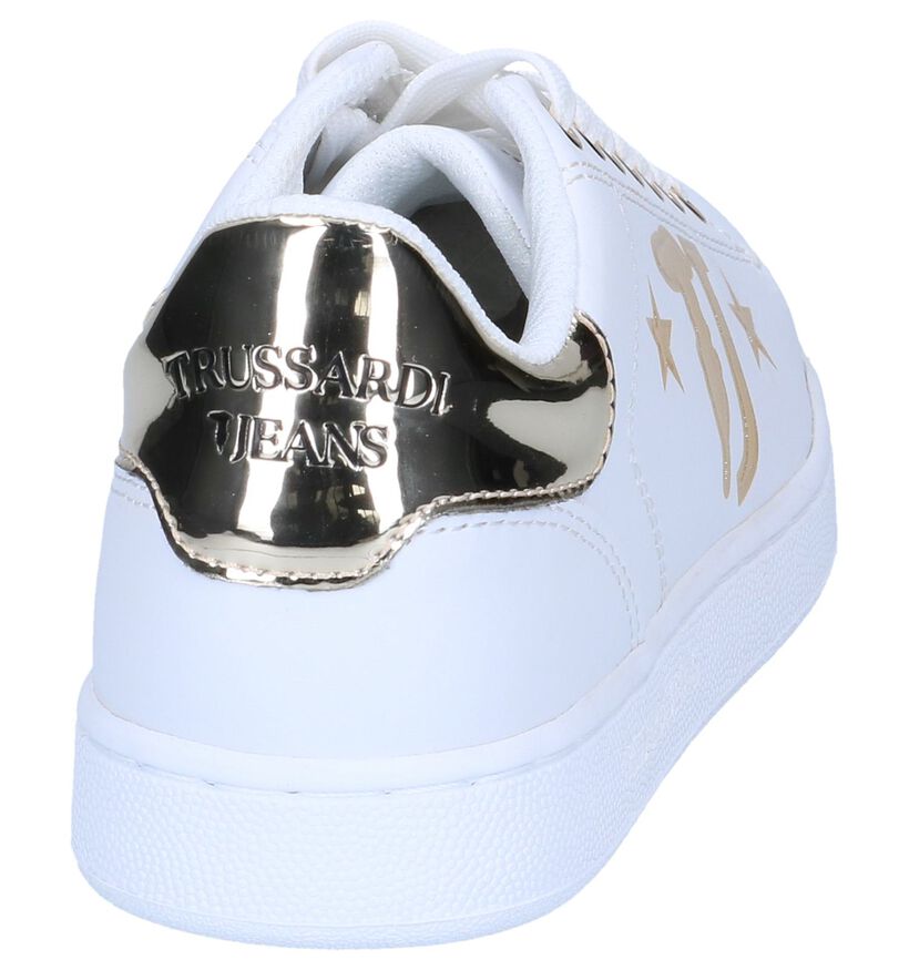 Witte Sneakers Trussardi Jeans in kunstleer (239604)