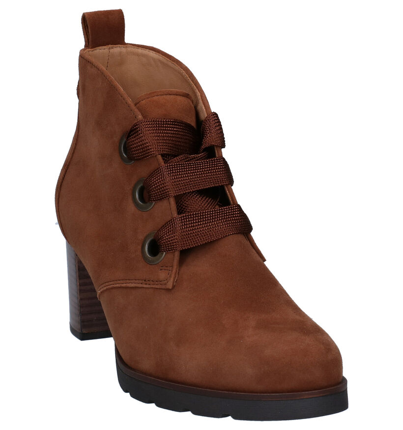 Gabor Best Fitting Cognac Enkellaarzen in nubuck (283916)