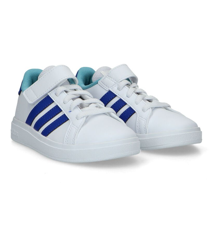 adidas Grand Court 2.0 Witte Sneakers voor jongens, meisjes (318943)