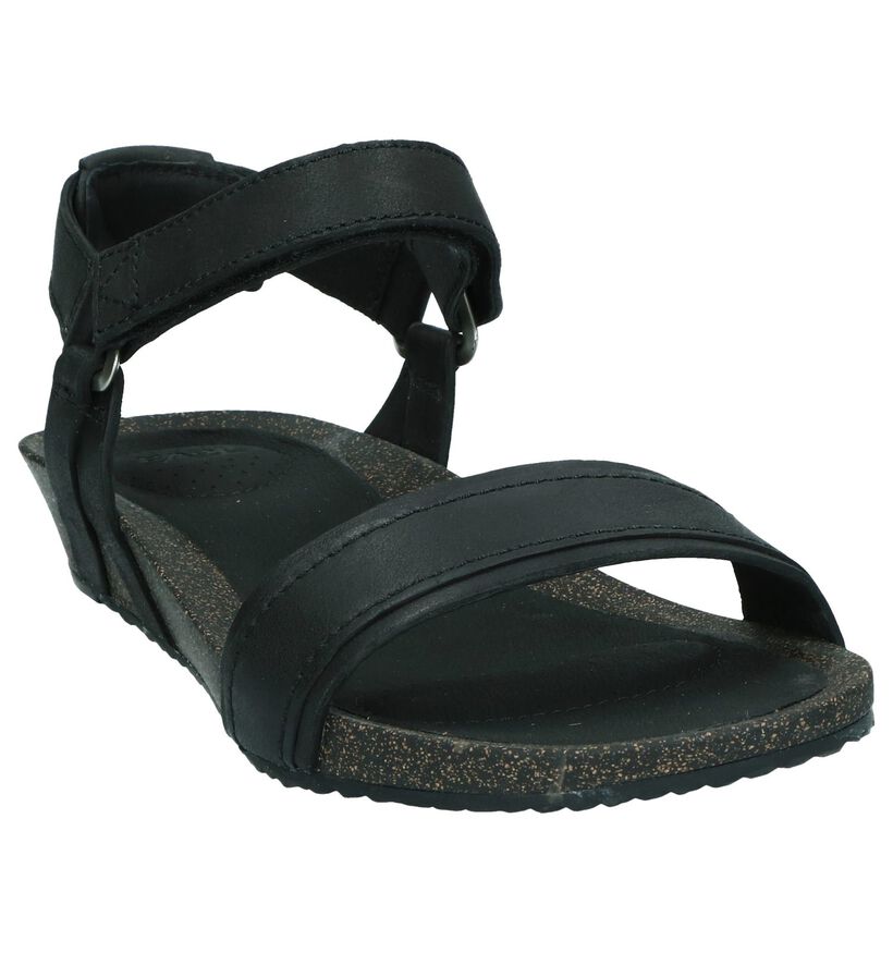 Donkerbruine Sandalen Teva Ysidro in leer (242627)