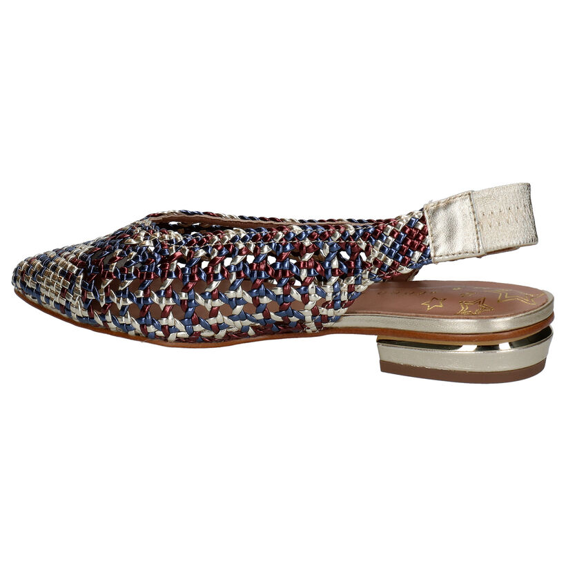 Pedro Miralles Escarpins slingback en Or en cuir (273088)