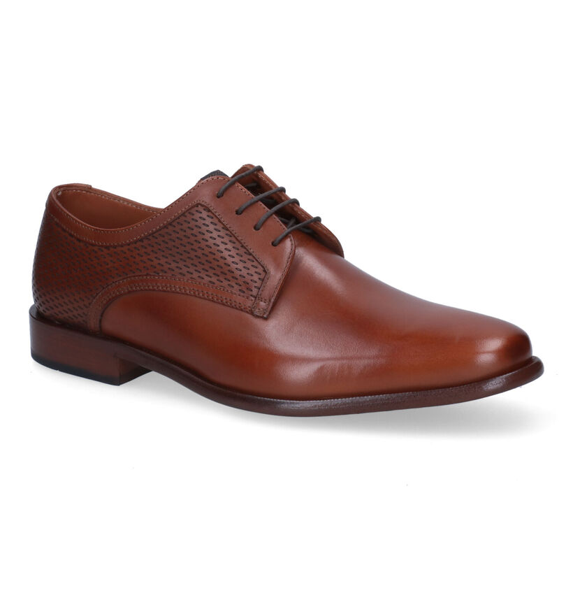 Ambiorix Erasmus-Sup Chaussures à lacets en Cognac en cuir (309586)