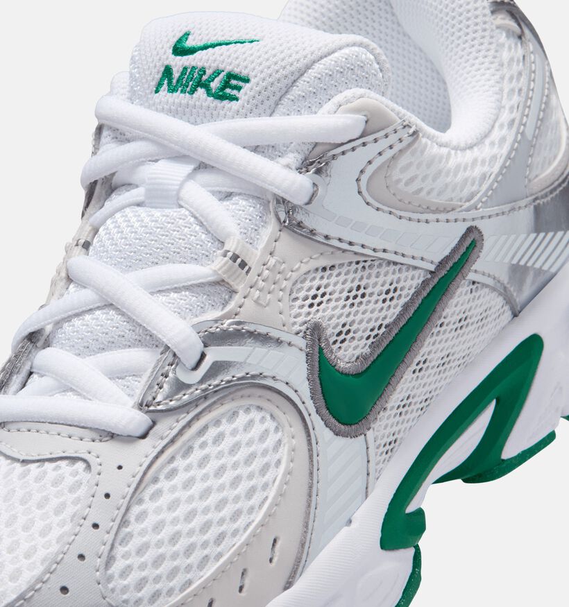 Nike V5 RNR Baskets en Blanc/Vert pour gar&ccedil;ons (373441) - pour semelles orthop&eacute;diques