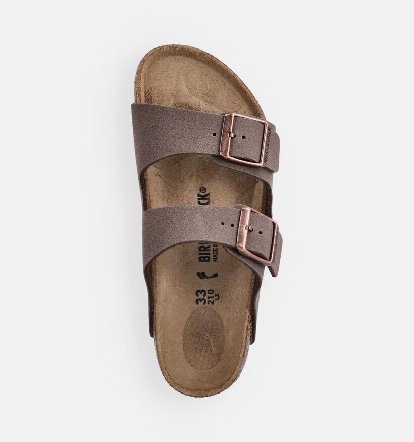 Birkenstock Arizona Nu-pieds en Marron pour filles, gar&ccedil;ons (368289)