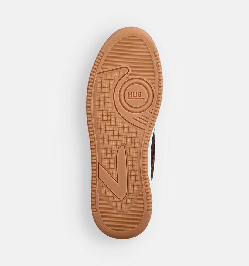Hub Boots à lacets en Cognac pour hommes (363637) - pour semelles orthopédiques