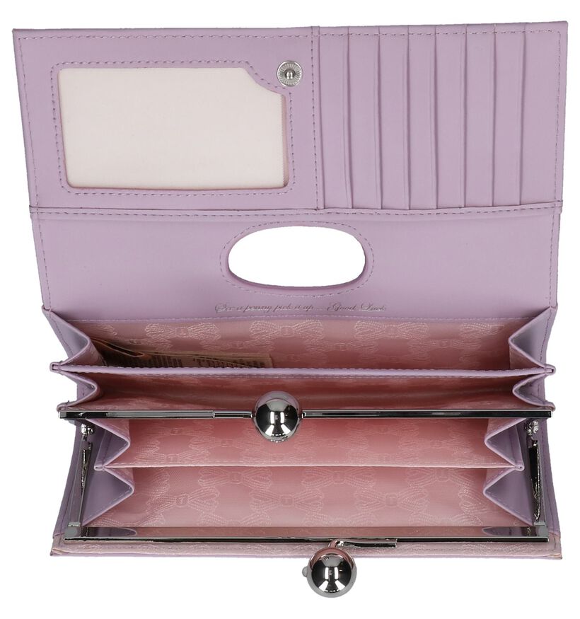 Ted Baker Josiey Porte-monnaie à rabat en Lila en cuir (242371)