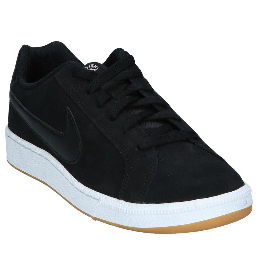 Zwarte Sneakers Nike Court Royale Suede in daim (237862)