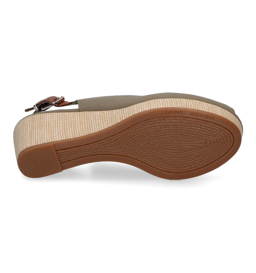 Tommy Hilfiger Iconic Elba Sandales en Beige en textile (320979)