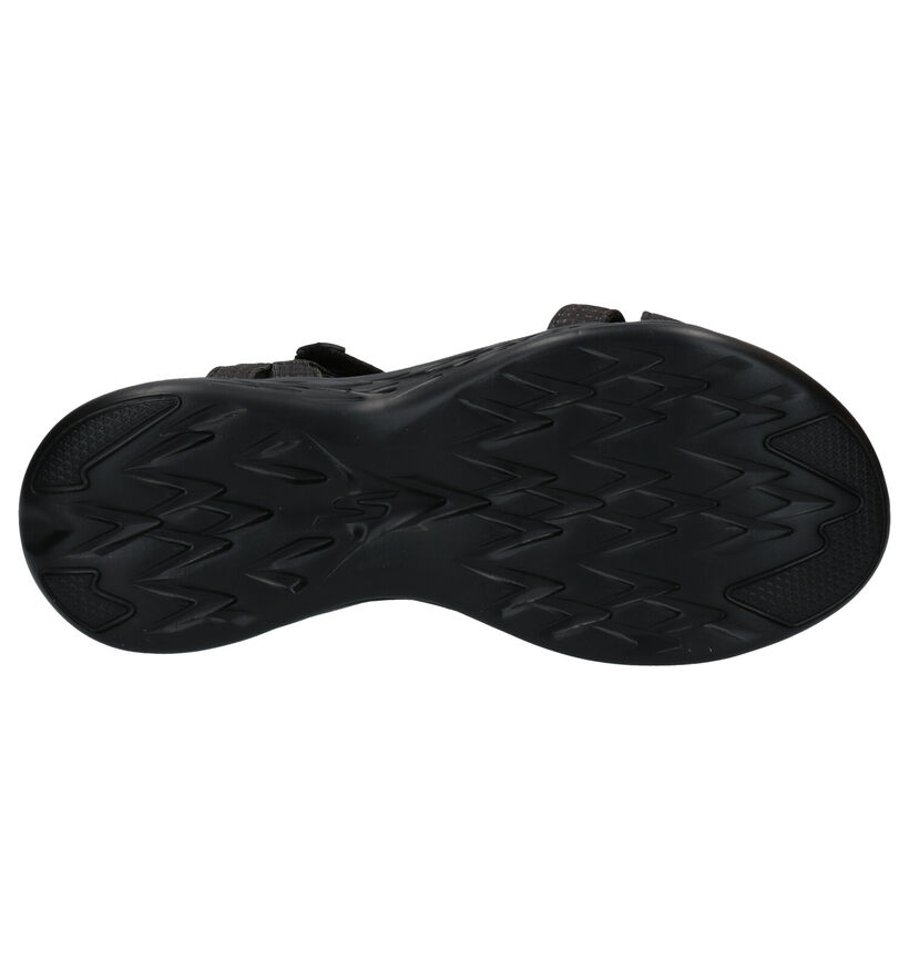 Skechers On The Go Zwarte Sandalen in stof (292189)