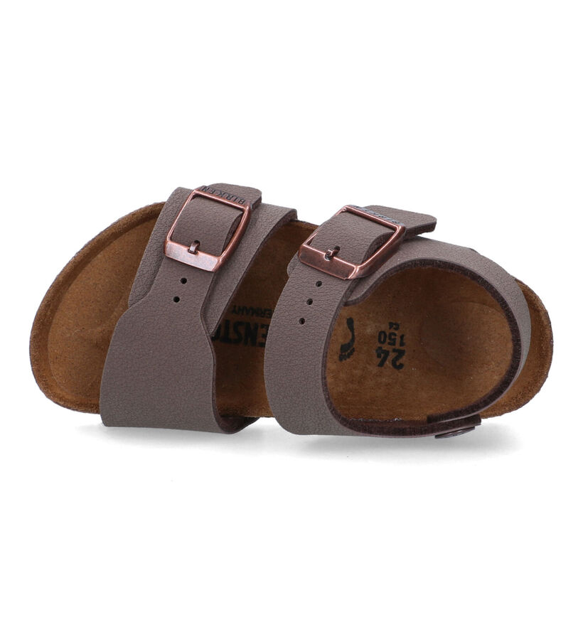 Birkenstock New York  Sandales en Noir pour garçons (338096)